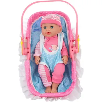 Panenka Lamps Panenka čůrací se zvuky a nosítkem 36 cm