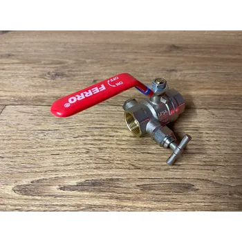 Fitinka Uzávěr kulový Ferro F-power s vypouštěním Průměr závitu: 1"