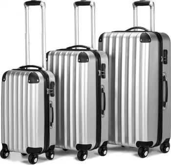 Cestovní kufr DBA 103960 stříbrný