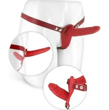 Připínací penis Nasazovací penis NMC SEX COMPANION DUAL CLIMAX red | NMC