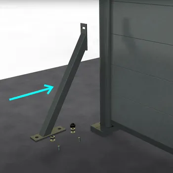 Plotová vzpěra Větrná vzpěra HoriZen Prime, antracit