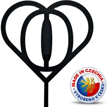 Jedlá dekorace na dort Caketools Zápich do dortu - Číslo v srdci č.0