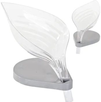 Mýdlenka Verk Miska na mýdlo ve tvaru listu 15734_B průhledná