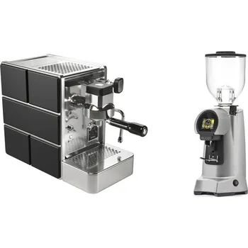 Kávovar Stone Espresso Mine Black + Eureka Helios 65, grey