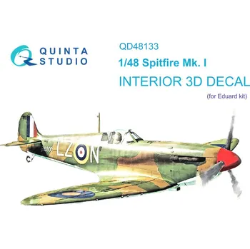 Plastikový model Quinta studio 1/48 Spitfire Mk.I 3D-Print&col. Interior (EDU)