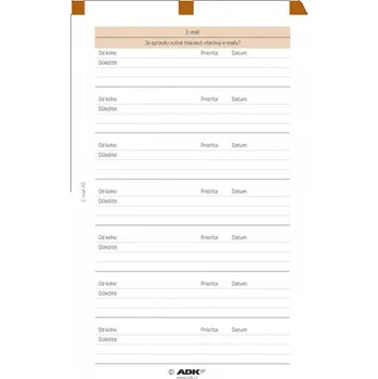 Diář Náplň do diáře ADK A5 e-mail formulář