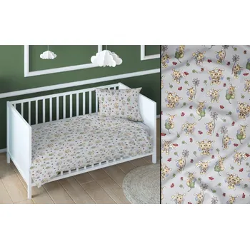 Povlečení Bavlněné dětské povlečení Včelky šedé Rozměr: 40x60 a 90x140cm