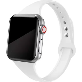 Příslušenství k chytrým hodinkám eses Slim silikonový řemínek pro Apple Watch 38mm/40mm/41mm/42mm Barva: bílá