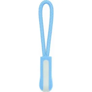 Taháček na zip Kariban 4 ks - světle modrý-bílý
