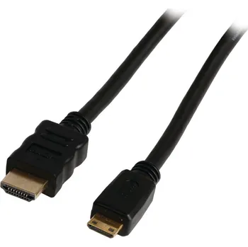 Video kabel VALUELINE High Speed HDMI™ kabel s ethernetem a konektory HDMI™ – HDMI™ mini, 5,00 m černý