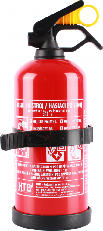 Hasicí přístroj práškový do auta 1kg (21B, C) 21B/C - Kód: 01865