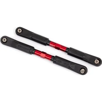 RC vybavení 1:8 Traxxas Sledge 4WD TQi: Ojnička 117 mm hliníková, červeně eloxovaná (2 ks)