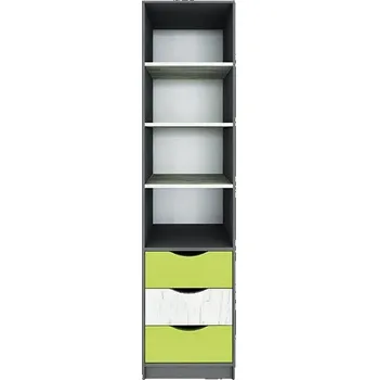 přebalovací pult a komoda Casarredo Regál 3S DISNEY dub kraft bílý/šedý grafit/limeta