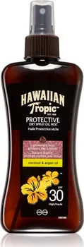 Přípravek na opalování Hawaiian Tropic Protective Dry Spray Oil Mist suchý olej na opalování ve spreji SPF30 200 ml