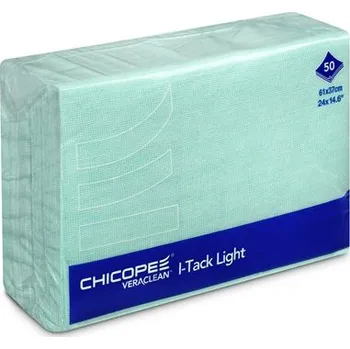Utěrka CHICOPEE VeraClean i-tack light zelená 50 ks v balení CHIC/74216/PAK