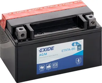 Motobaterie Exide ETX7A-BS 12V 6Ah 90A