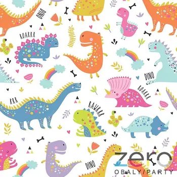 Papírový ubrousek Ubrousky 'Daisy' 33x33 cm 3N (20 ks) - dinosaurus