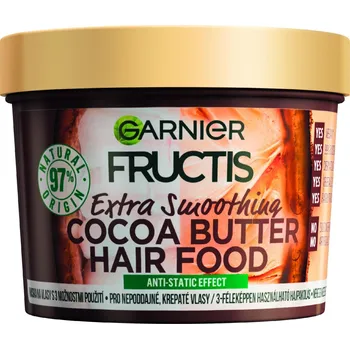 Vlasová regenerace Garnier Fructis Hair Food Cocoa Butter 3v1 maska na vlasy 390 ml