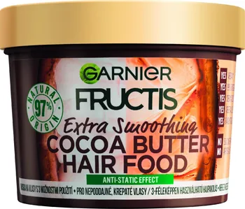 Vlasová regenerace Garnier Fructis Hair Food Cocoa Butter 3v1 maska na vlasy 390 ml
