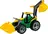 LENA Traktor se lžící a bagrem, zelený/žlutý