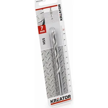 Vrták KREATOR KRT010116 - HSS vrták do kovu 7x109 mm