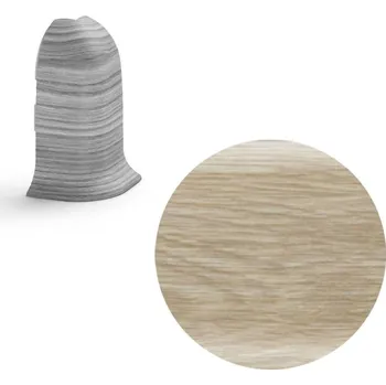 soklová lišta NOVÁK Vnější roh k soklové liště PVC dub Burgundy 56x23 flexibilní NGOV98