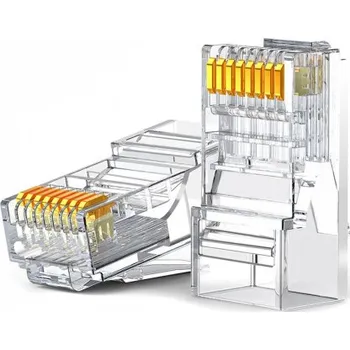 Síťový kabel UGREEN | Ugreen 10x konektor RJ45 8P8C Cat6, průsvitný