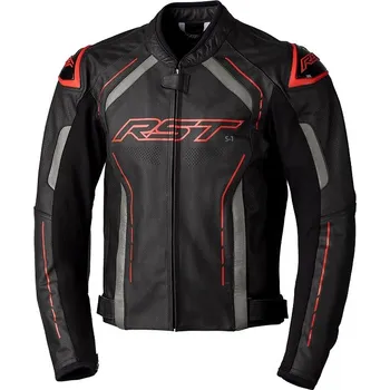 Moto oblečení Kožená bunda RST 2977 S1 CE Black / Grey / Red - S