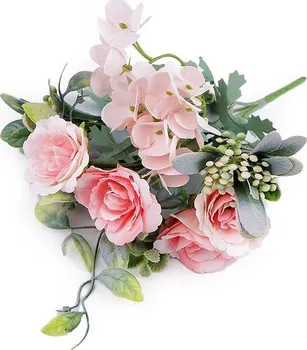 Umělá květina Stoklasa Kytice růže/hortenzie