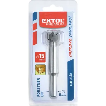 Fréza fréza čelní-sukovník do dřeva s SK plátky, O 15mm stopka 8mm