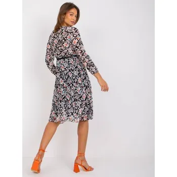 Dámské šaty Dámské šaty s květinovým potiskem GIRONA černé
