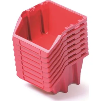 ProfiGaráž Plastové boxy 144x118x84mm Red 8ks
