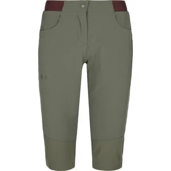 Dámské kalhoty Kilpi dámské outdoorové 3/4 kalhoty Meedin 2022 Barva: khaki, Velikost: 42