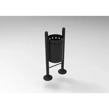 Venkovní odpadkový koš PROFICITY Kovový městský odpadkový koš Riga