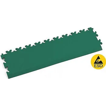 vinylová podlaha Speciální podlaha Nájezd FORTELOCK ESD Kůže Zelená