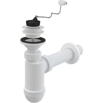 Sifon Alcadrain Sifon umyvadlový DN40 s plastovou mřížkou DN63, řetízek A42R