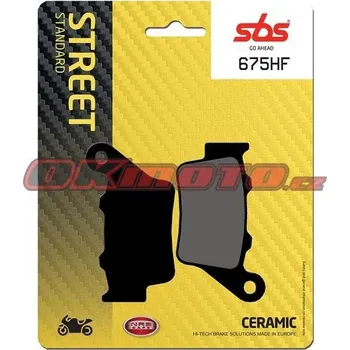 Brzdová destička Zadní brzdové destičky SBS 675HF - Triumph Street Triple 765 R, 765ccm - 17-19