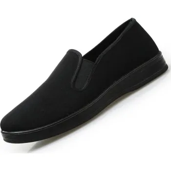 Pánské mokasíny Pánské pohodlné letní boty denim nazouvací Barva: Černá, Velikost: 40