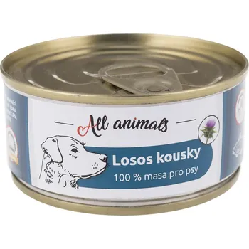 Chovatelství ALL ANIMALS DOG losos kousky 90 g