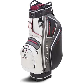 Golfový bag Big Max Dri Lite Tour cart bag, bílo/šedo/černo/červený