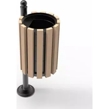 Venkovní odpadkový koš PROFICITY Odpadkový koš Ženeva WPC/Dřevoplast Barevná kombinace: Hnědá