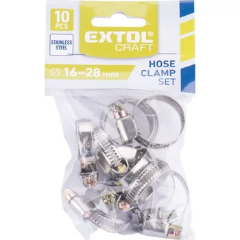 hadicová spona spony hadicové NEREZ, balení 10ks, 16-28mm