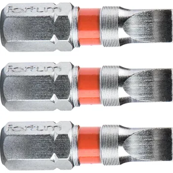Bit Bit plochý 3ks, 5x25mm, S2, FORTUM
