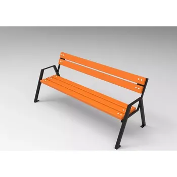 Zahradní lavice PROFICITY Kovová lavička Horus Barevná kombinace: Teak