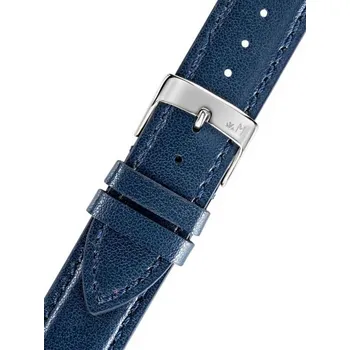 Řemínek na hodinky Kožený řemínek Morellato Naxos 5391D15.062 M, modrý, recyklovaný materiál