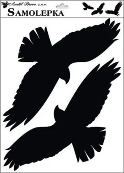 Samolepící dekorace Anděl Přerov Samolepka siluety ptáci č.3 42 x 30 cm