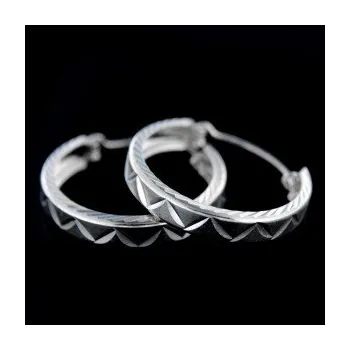 Náušnice Stříbrné náušnice kroužky