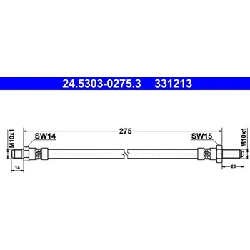 Brzdová hadice Brzdová hadice ATE 24.5303-0275.3