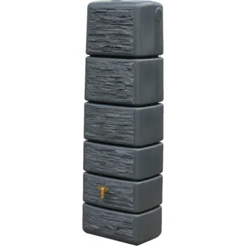 Plastová nádrž na dešťovou vodu Seine 300, kámen světlá/tmavá Barva: Tmavý kámen