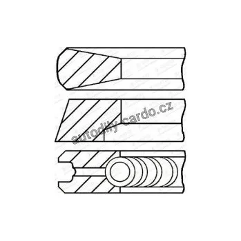 Blok motoru Sada pístních kroužků GOETZE 08-289600-00